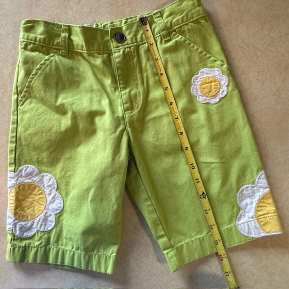 Gymboree A Pop of Daisies Daisy Bermuda Shorts Sz 8 - Picture 6 of 7
